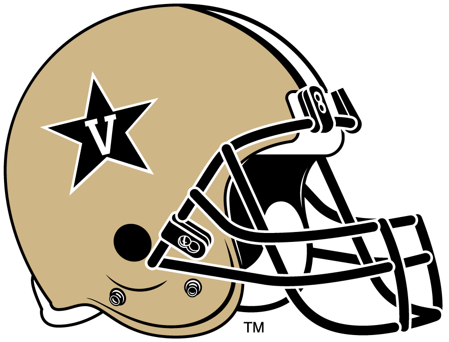 Vanderbilt Commodores 2002-2016 Helmet Logo iron on transfers for clothing